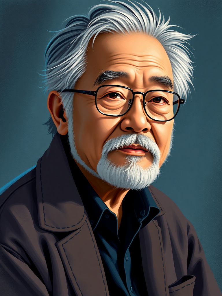 Hayao Miyazaki portrait