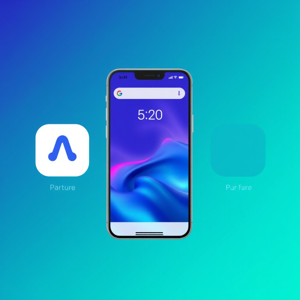 App interface mockup